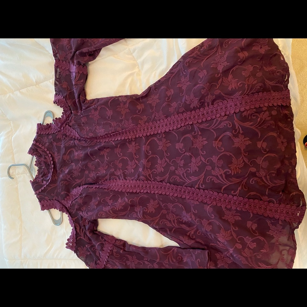 Brand new lace cold shoulder dress